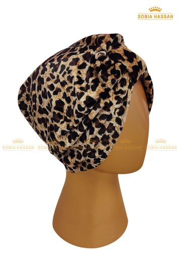 Leopard Turban Cap